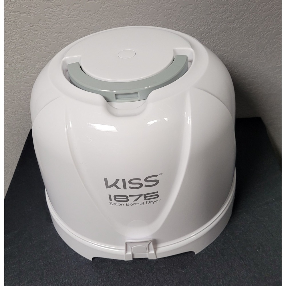Kiss 1875W Salon Bonnet Hair Dryer Portable Hooded Ceramic Tourmaline White